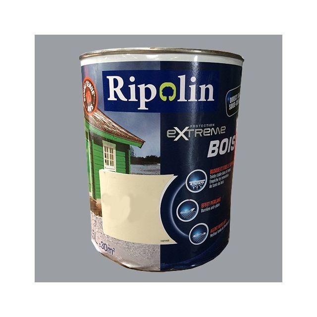 Ripolin - RIPOLIN Peinture Protection Extrême Bois Gris bouleau RAL 7040 - Peinture intérieure & extérieure