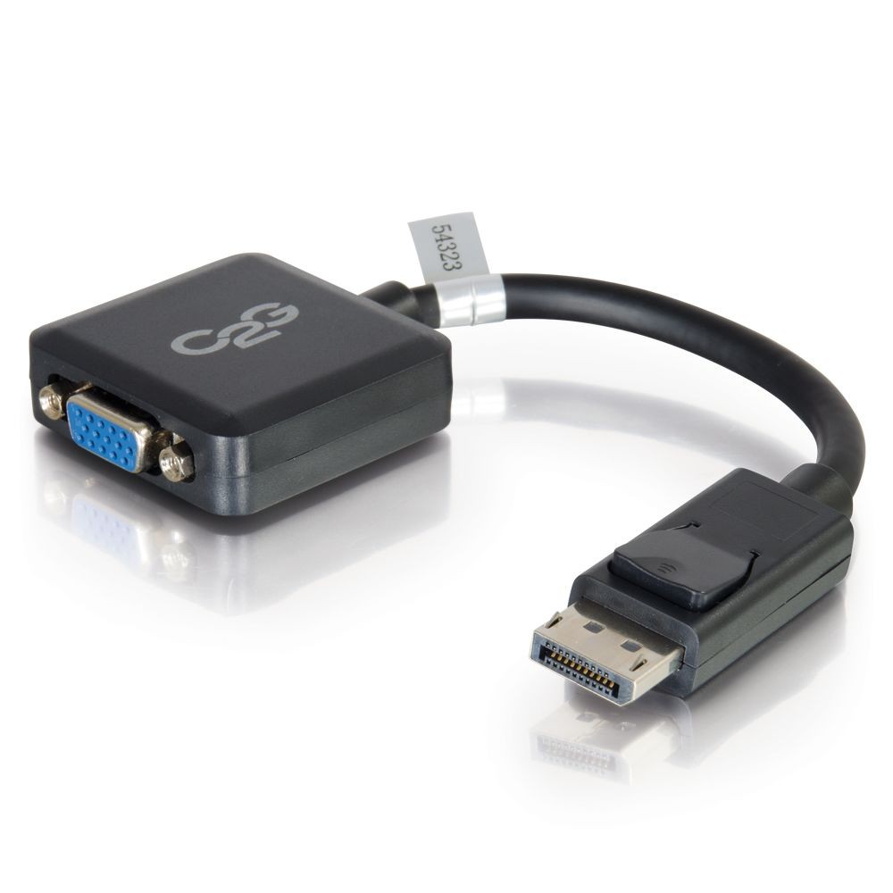 Cables To Go C2G 20cm DisplayPort M / VGA F 0,2 m VGA (D-Sub) Noir