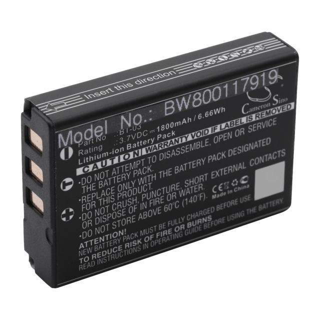 Vhbw - vhbw Li-Ion batterie 1800mAh (3.7V) pour appareil numérique camescope comme Zoom BT-03 Vhbw  - Accessoires et consommables