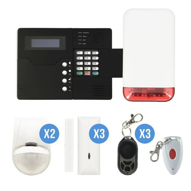 Iprotect -alarme GSM et sirène flash exterieure Iprotect  - Alarme connectée Sans fil
