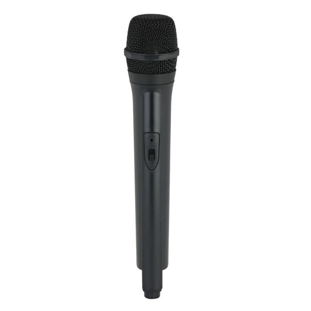 Accessoires micros Accessoires de microphone sans fil en plastique classique faux jouet de poche micro noir