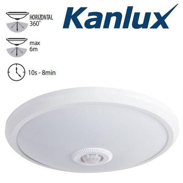 Kanlux - Plafonnier détecteur de mouvement IP20 14W LED Blanc naturel Kanlux - Kanlux