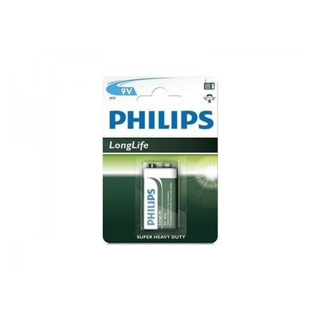 Piles rechargeables Philips Pile 9V Philips Longlife (1 pce)