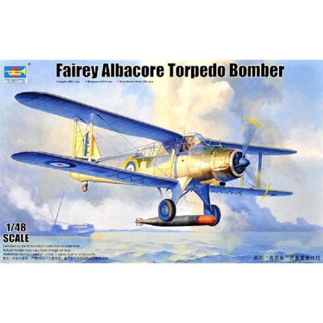 Trumpeter - Maquette Avion Fairey Albacore Torpedo Bomber Trumpeter  - Avions Trumpeter