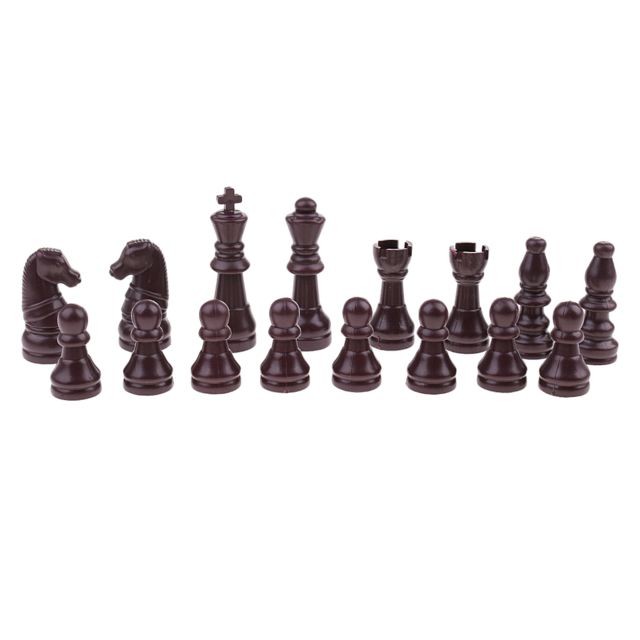 marque generique - 16 pièces de rechange pièces d'échecs en plastique / jeu d'échecs marron marque generique  - Jeux & Jouets