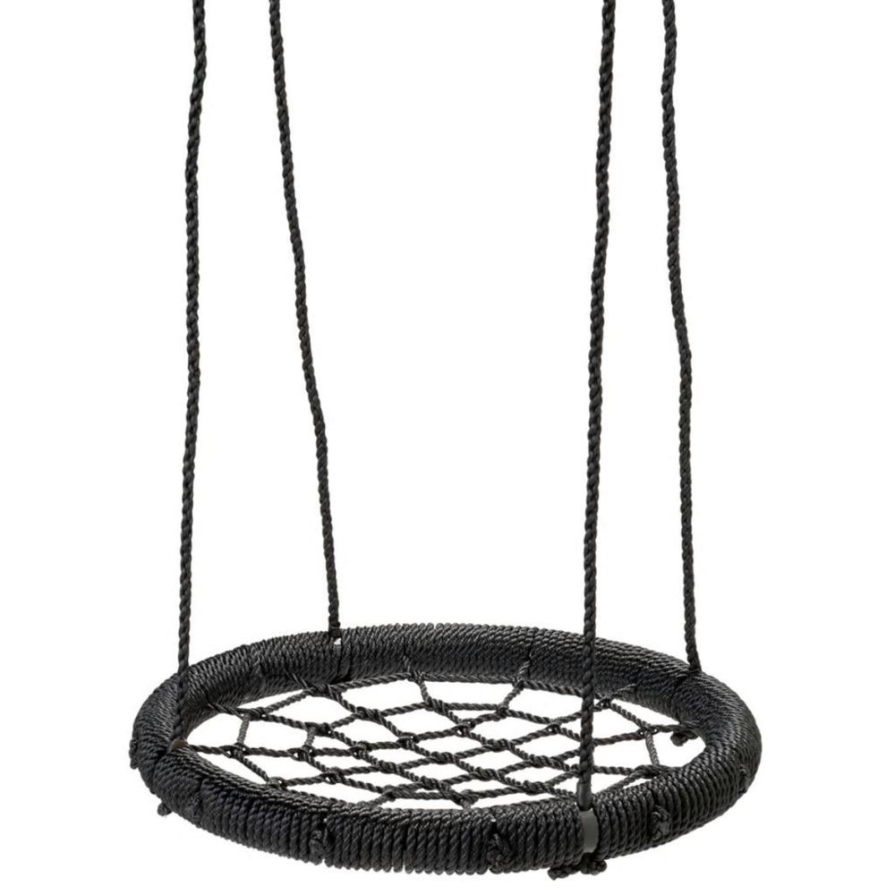 Swingking Swing King Balançoire en forme de nid noir 60 cm