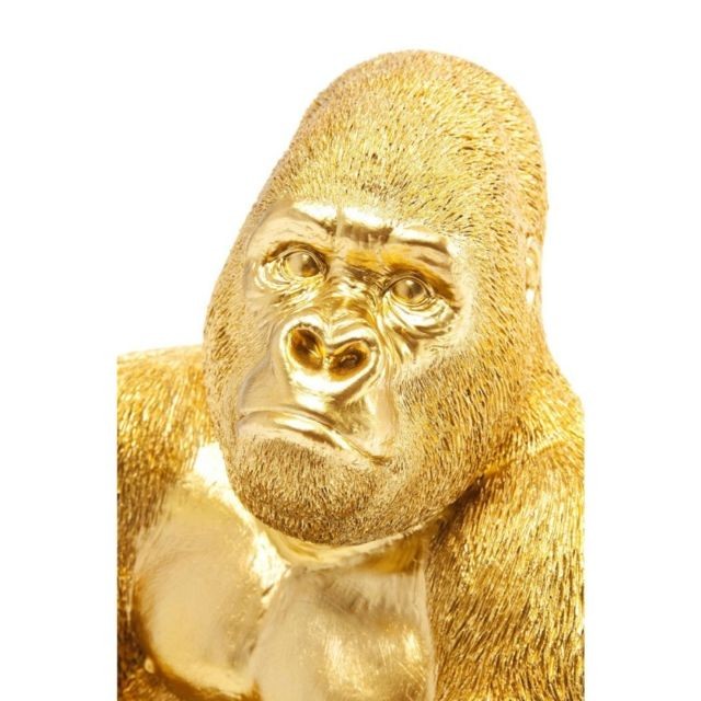 Statues Déco Gorille 39cm doré Kare Design
