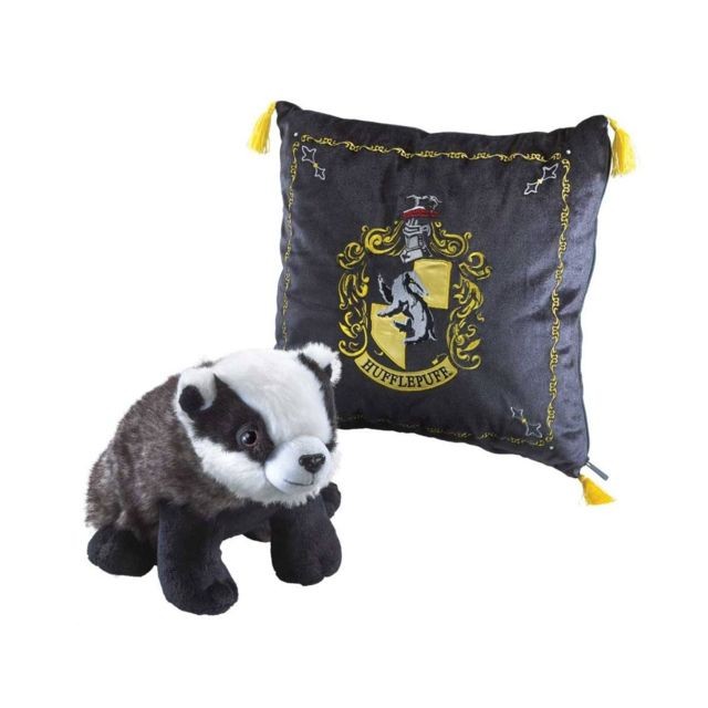 Animaux Noble Collection Harry Potter - Oreiller avec peluche House Mascot Hufflepuff