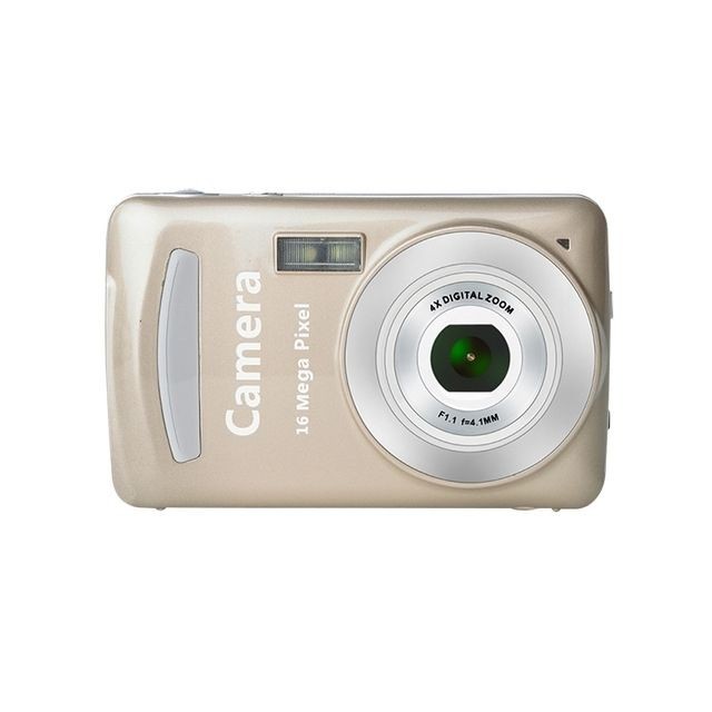 Wewoo - Caméras Enfants 2.4 pouces 16MP 720P Mini LSR Cam appareil photo numérique pour bébé mignon de bande dessinée jouet multifonction caméra anniversaire des (or) - Appareil photo enfant