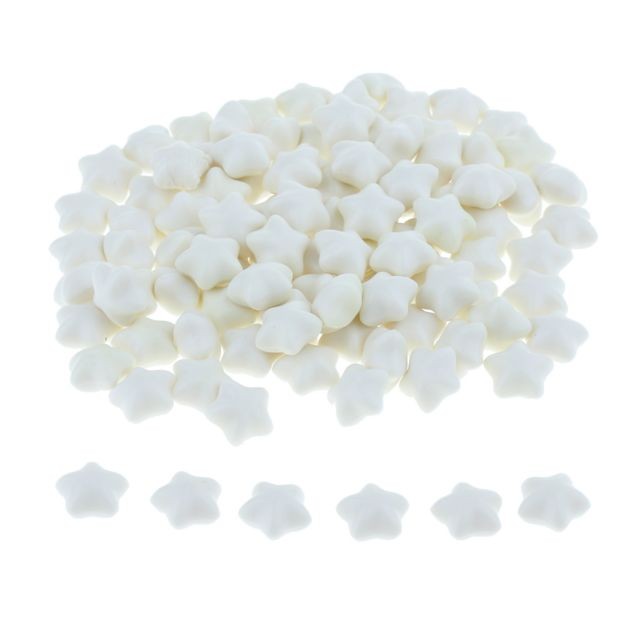 marque generique - 100 pièces de perles de cire de cachetage de forme d'étoile pour l'enveloppe de cachet diy blanc marque generique  - Bureaux