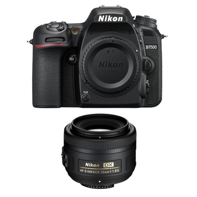 Nikon - PACK NIKON D7500 + 35mm 1.8G - Reflex Numérique Nikon