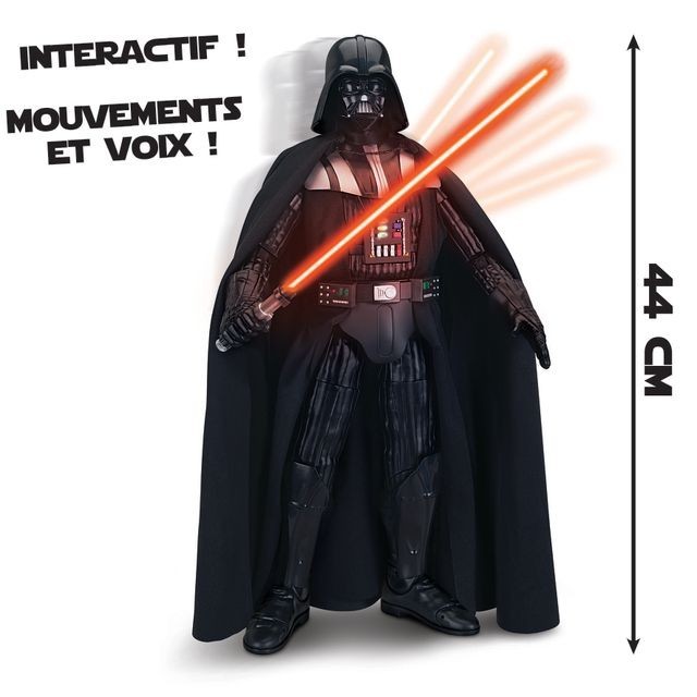 star wars - dark vador interactif de 44 cm -7911   vente jouet  u00e9lectronique