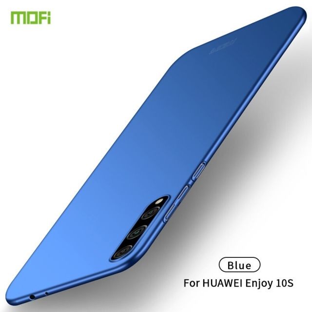 Wewoo - Coque Pour Huawei Enjoy 10s Frosted PC Hard Case ultra-mince Bleu Wewoo  - Accessoire Smartphone