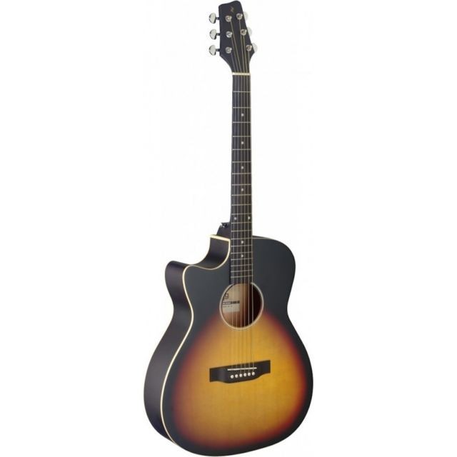 Stagg - Stagg SA35 ACE-VS LH - guitare électro-acoustique gaucher Sunburst - Guitares acoustiques
