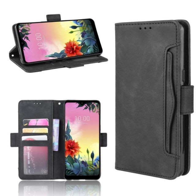 marque generique - Coque en TPU avec plusieurs porte-cartes noir pour votre LG K50S marque generique - Accessoire Smartphone Lg