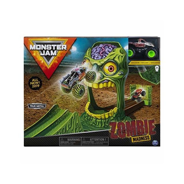 Monster Jam - Monster Jam Official Zombie Madness Playset Featuring Exclusive Die-Cast Zombie Monster Truck - Zombie