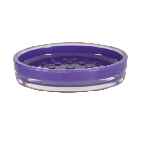 Plaquette de parement Msv Porte savon acrylique violet