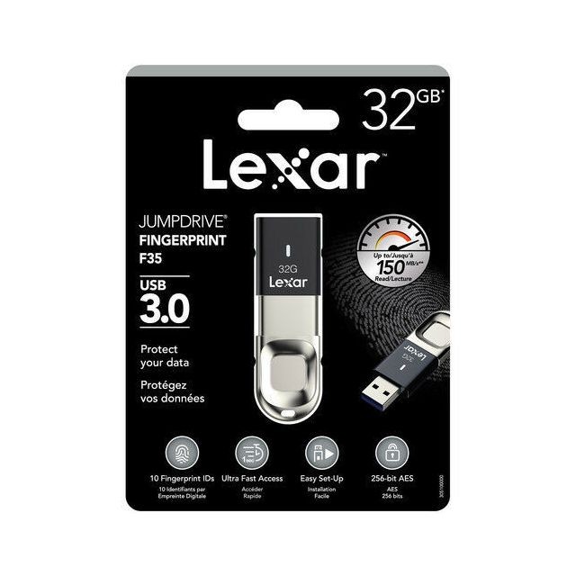 Lexar - Lexar Lexar JumpDrive Fingerprint F35 - Lexar