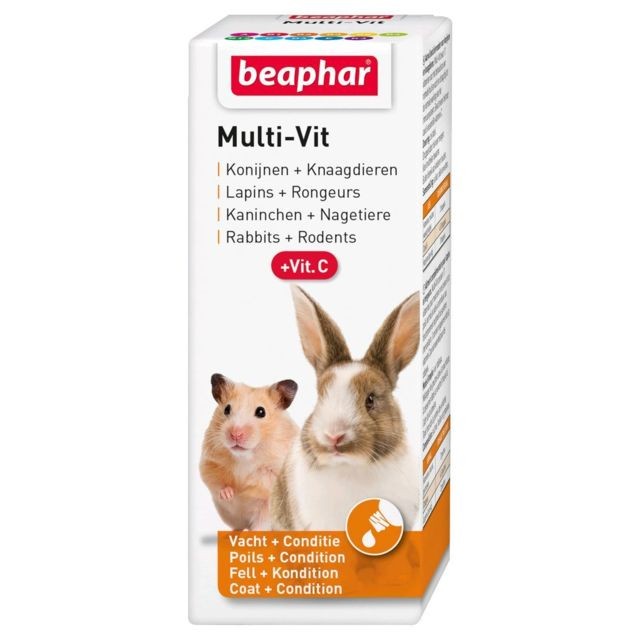 Alimentation rongeur Beaphar Vitamines pour rongeurs Multi-Vit 50 ml