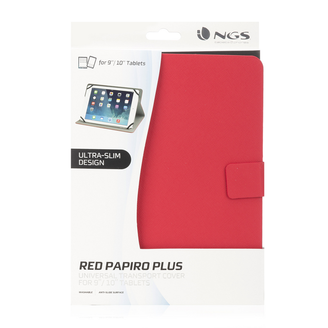 Sacoche, Housse et Sac à dos pour ordinateur portable Etui pour tablettes de 9 pouces à 10 pouces red papiro plus