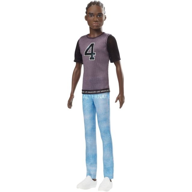 Barbie - Poupée Ken Fashionistas avec tee-shirt 4 Barbie  - Poupee barbie ken