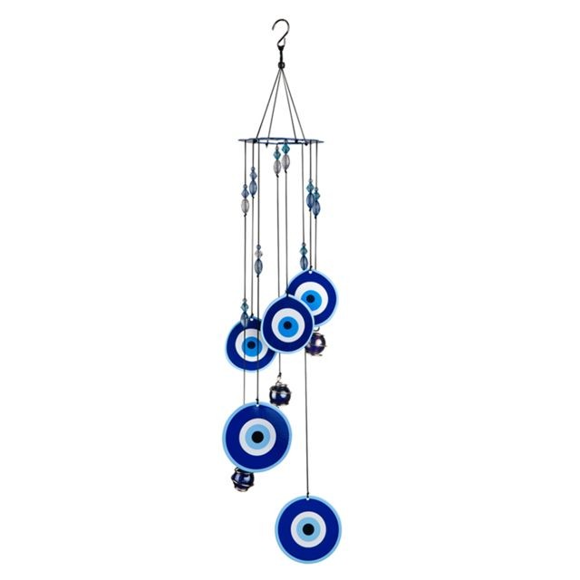 marque generique - Carillons éoliens de style indien suspendus cadeaux de décoration de jardin Yard Evil eye marque generique  - Petite déco d'exterieur
