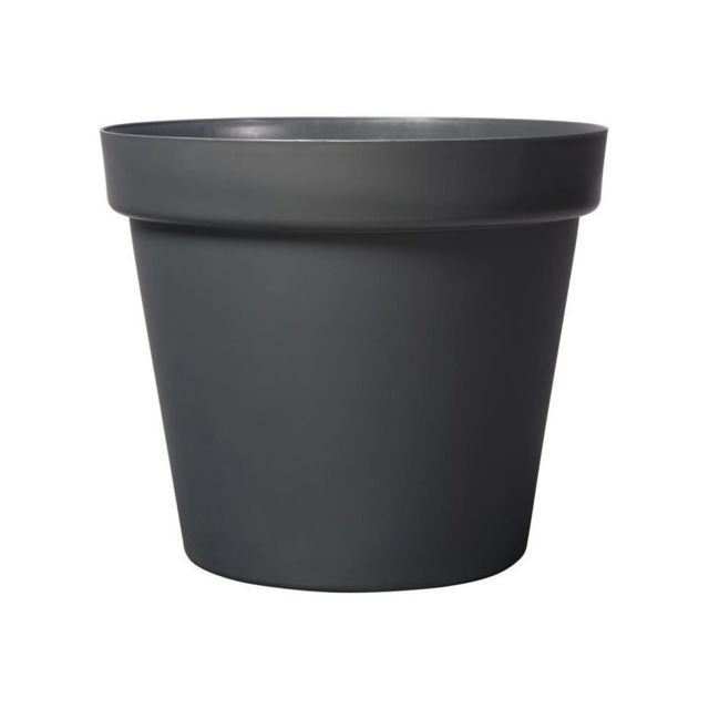 Rond cache-pot 17.5 cm NATURO plastique romantique style en olive