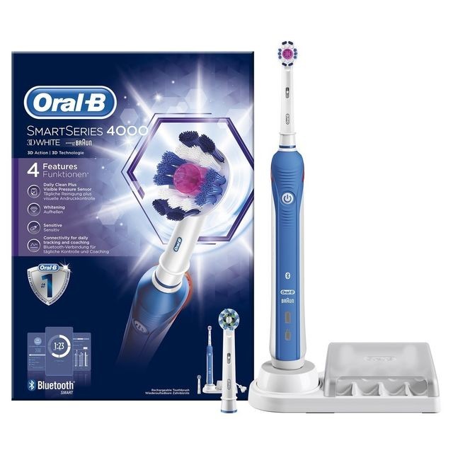 Oral-B Smart Series 4000 3D White Brosse à Dents Électrique Par Braun