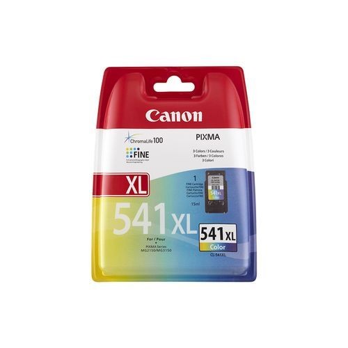Canon - Multipack de cartouches d'encre Cyan, Jaune, Magenta - CL-541XL - Cartouche d'encre