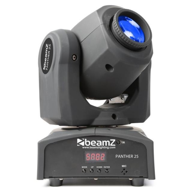 Beamz BeamZ Panther 25 Projecteur lyre 25 Spot à LEDs 7 Gobos 7 couleurs télécommande Beamz