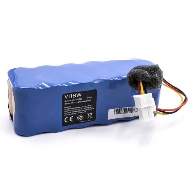 Vhbw - vhbw Ni-MH Batterie 2100mAh (14.4V) pour aspirateur Samsung Navibot SR8877, SR8895, Silencio, SR8896, SR8897 Remplace: VCA-RBT20. Vhbw  - Cordons d'alimentation