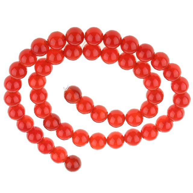 marque generique - surface lisse agate rouge onyx perles rondes pour la fabrication de bijoux 8mm marque generique  - Jeux & Jouets