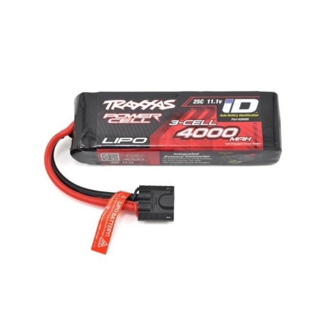 Traxxas - Batterie Traxxas Lipo ID 11,1V 4000mAh 25C - 1/10 - Traxxas TRX2849X Traxxas  - Accessoires et pièces Traxxas