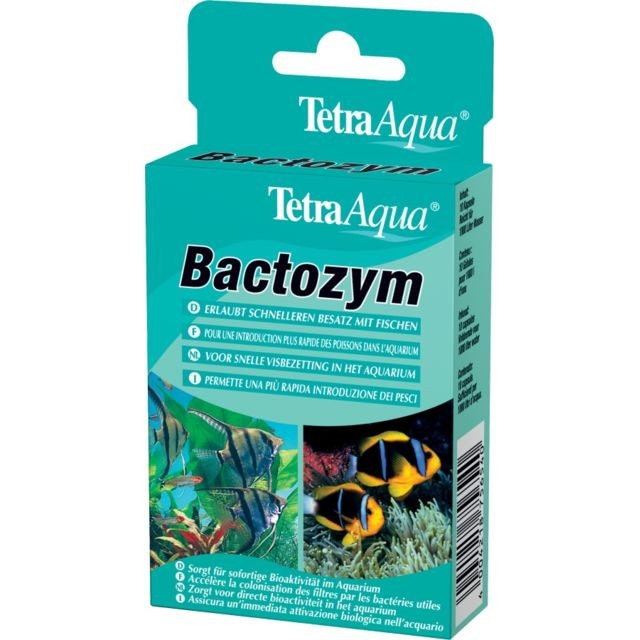 Equipement de l'aquarium Tetra Gélules accélérateur biologique Tetra Bactozym.
