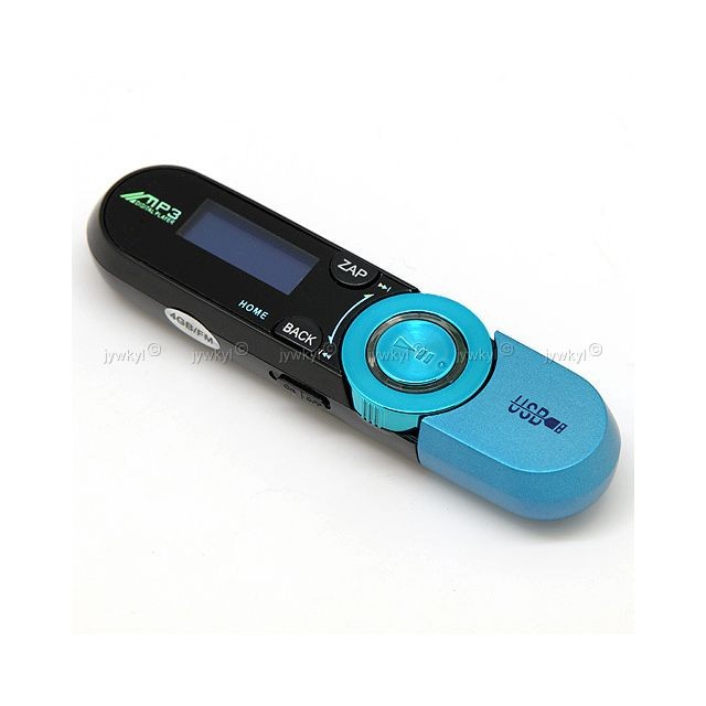 marque generique - 4Go Lecteur Baladeur MP3 Dictaphone Radio FM Fonction Clé USB Bleu marque generique  - MP3