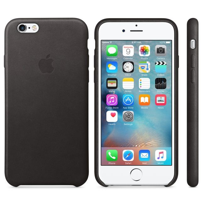 Apple iPhone 6s Leather Case - Noir - MKXW2ZM/A