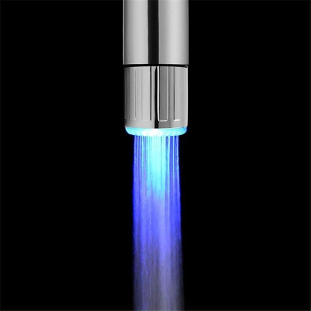 Justgreenbox - Lumière de robinet colorée LED, Single Couleur - Robinet de lavabo