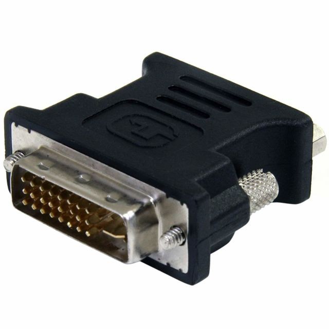 Ineck - INECK® Adaptateur DVI VGA Connecteur DVI-I 24+5 vers VGA 15 Broches Supporte 1080P - Adapter DVI Mâle à VGA Femelle Pour Écran, Moniteur, PC, DVD, HDTV - Convertisseur Audio et Vidéo