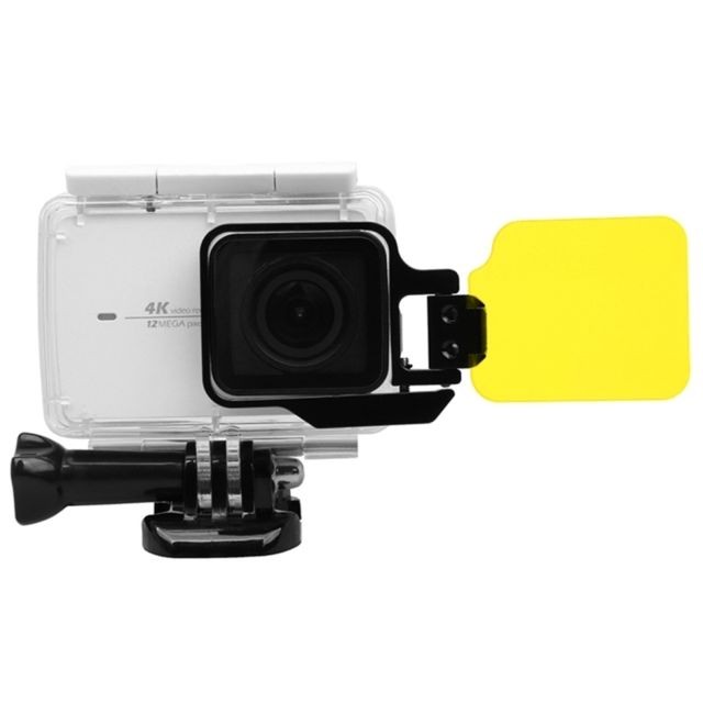Wewoo - Filtre jaune pour Xiaomi Yi II 4K Sport Action Caméra Professionnel Pliable Coloré Objectif avec Clé Hexangulaire Wewoo  - Action camera