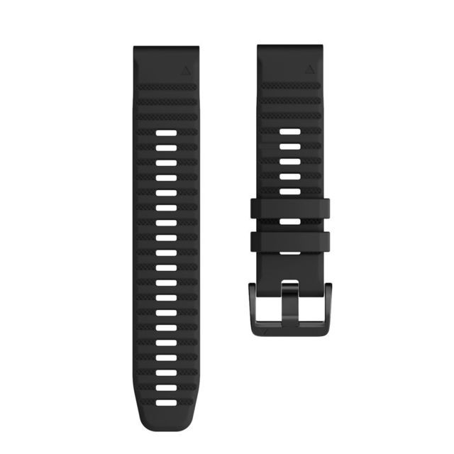 Wewoo - Bracelet pour montre connectée Garmin Fenix 6X 26mm Smartwatch à en silicone à libération rapide Noir Wewoo  - Bracelet connecté