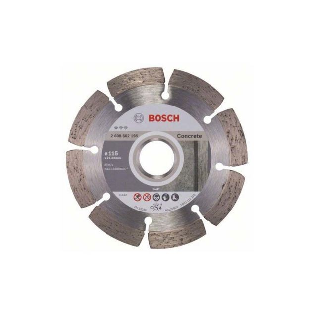 Bosch - Disque diamant spécial béton dur et armé pour meuleuses Ø230mm alésage 22,23mm Standard for Concrete BOSCH 2608602200 - Accessoires sciage, tronçonnage