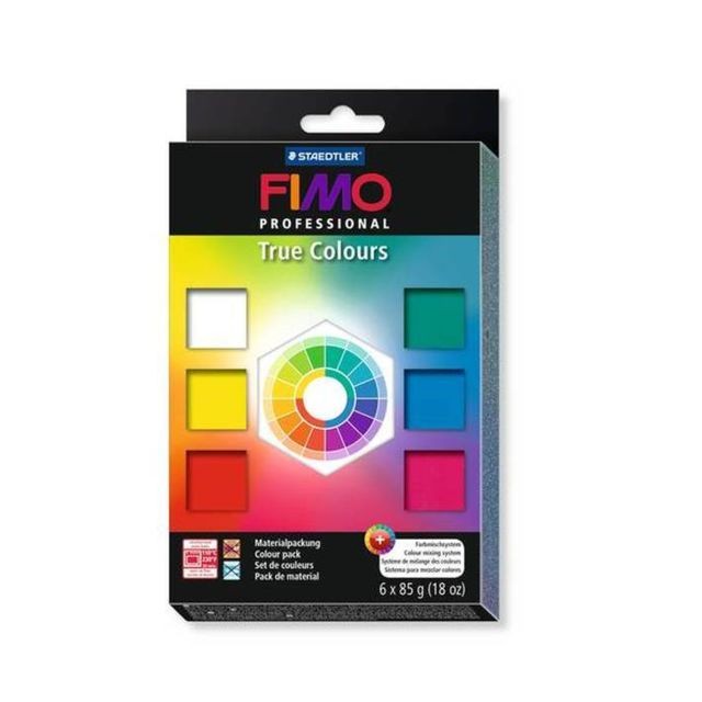 Fimo - Pâte Fimo Professional Kit 6 pains + nuancier 8003.01 - Fimo Fimo  - Cadeau pour bébé - 1 an Jeux & Jouets