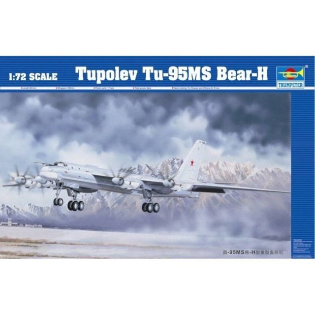 Trumpeter - Maquette Avion Tupolev Tu-95ms Bear-h Trumpeter - Jeux & Jouets Trumpeter