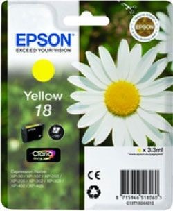 Epson - EPSON - 18 - Jaune Epson  - Cartouche d'encre