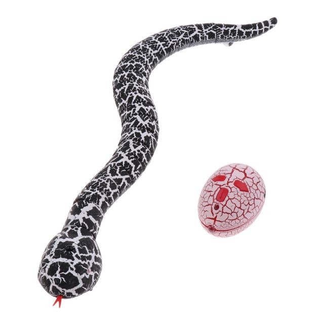 marque generique Modèle de serpent à sonnettes à télécommande pour les enfants fête trick blague jouet serpent - blanc
