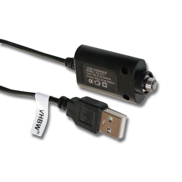 Cendriers Vhbw vhbw 0.25 m Chargeur USB, Pas de vis 3 mm pour E-Smart cigarette électronique, chicha.