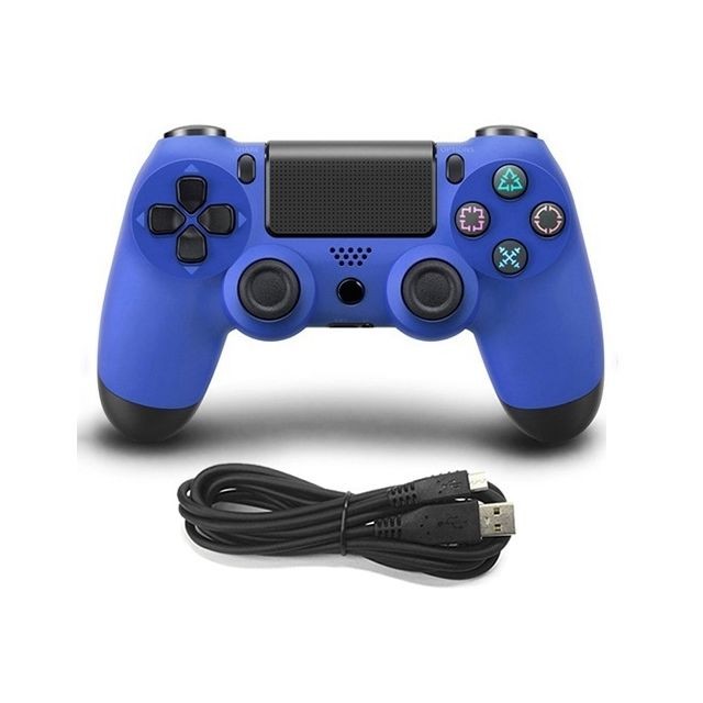 Wewoo - Contrôleur de jeu câblé DUALSHOCK 4 pour Sony PS4 (bleu) Wewoo  - Jeux et Consoles