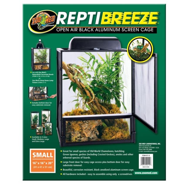 Zoomed - Cage grillagée en aluminium pour petits reptiles Repti Breez. Zoomed  - Zoomed