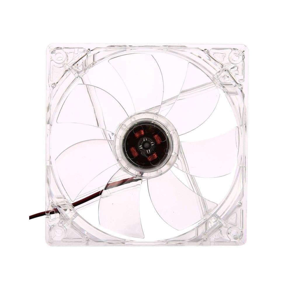Runrain Ventilateur de refroidissement hydraulique pour ordinateur 12 cm DC 12 V 2 broches 12025