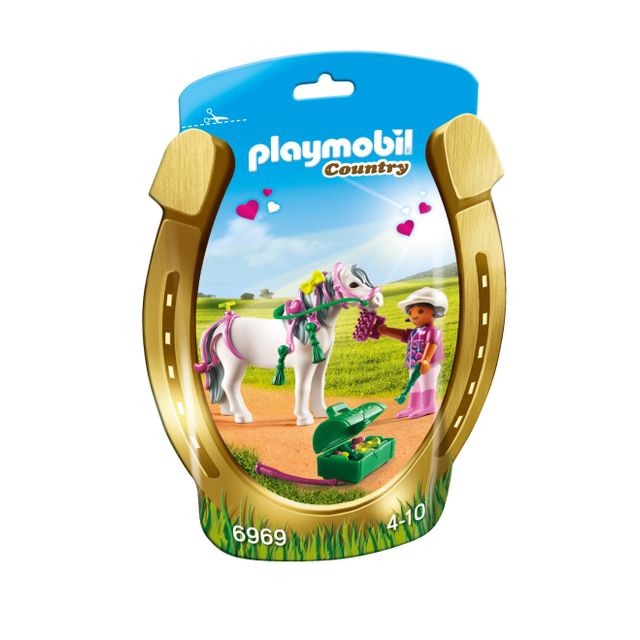Playmobil - COUNTRY - Poney à décorer 'Coeur' Playmobil  - Playmobil Country Playmobil